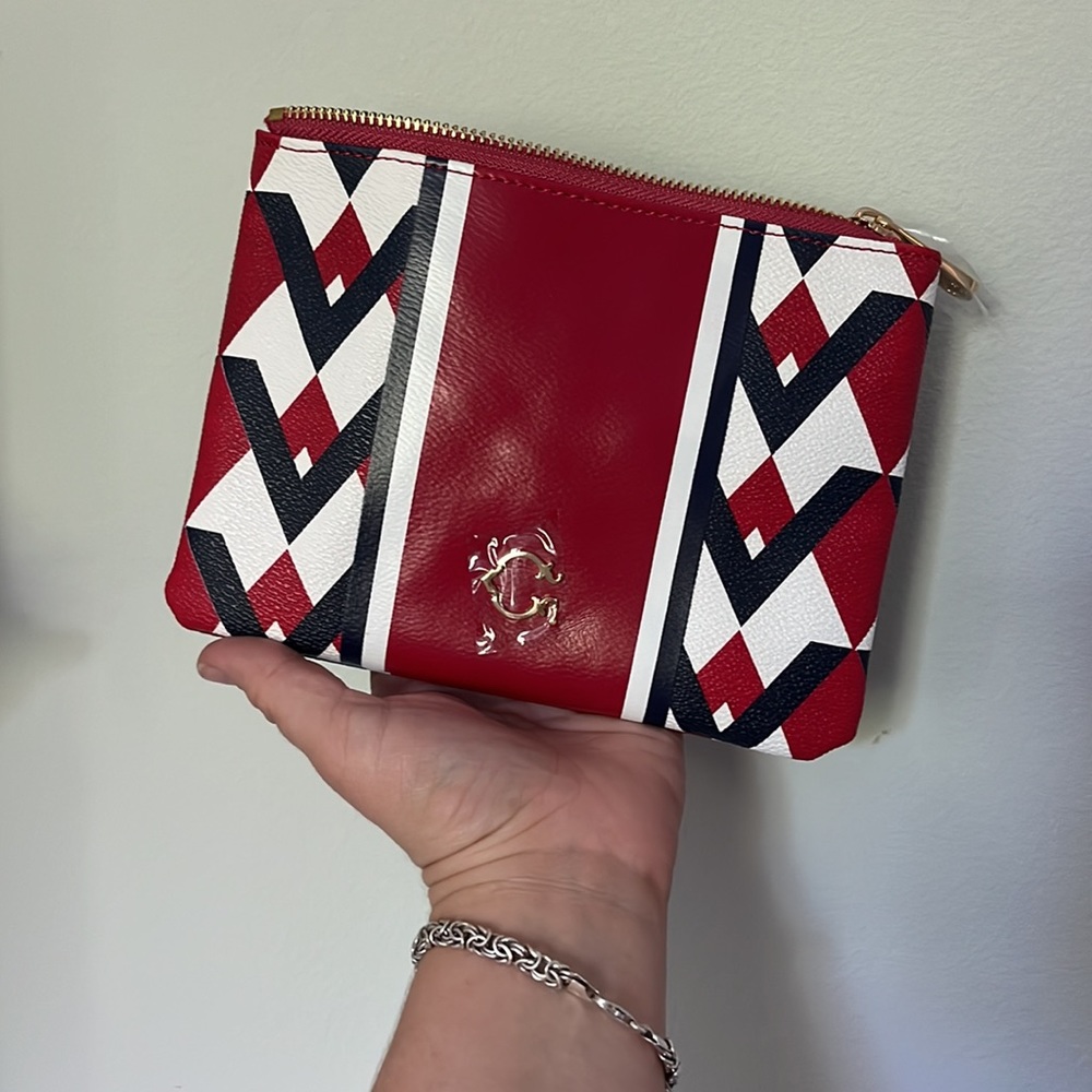 C. Wonder Red/White/Navy wallet Never used/still has plastic on it NWOT